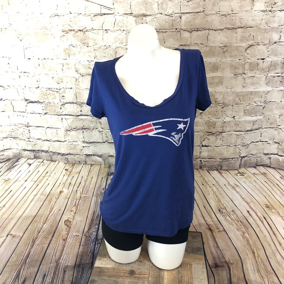 Victoria's Secret Tops - Patriots Victoria secrets pink NFL V-neck medium
